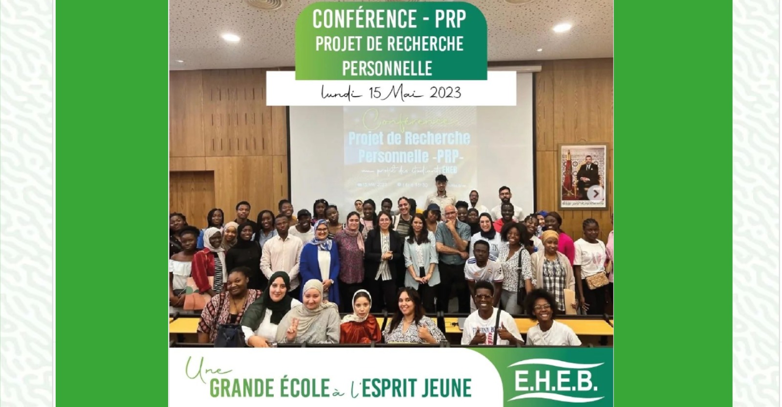 conférence sur les projets de recherche professionnelle (RPR) à l'EHEB
