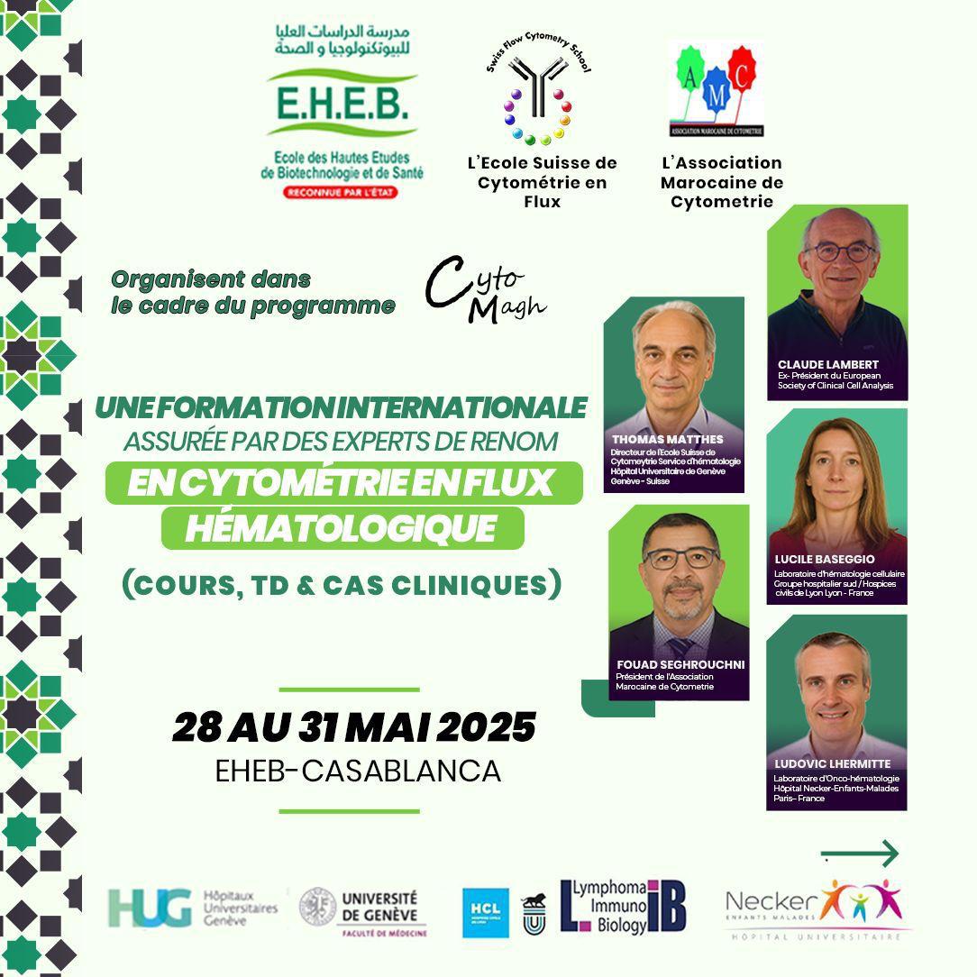 Formation internationale en cytométrie en flux hématologique à l’EHEB