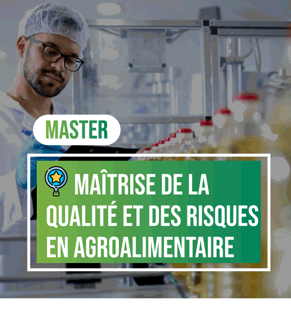 image Master Nutrition et Sciences des Aliments option Maitrîse de la Qualité et des Risques en Agroalimentaire